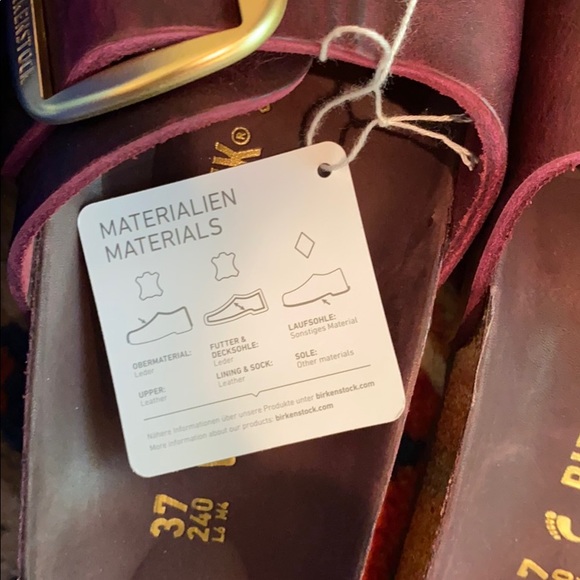 NIB Birkenstock Madrid Big Buckle Zinfandel 37 - Picture 4 of 5